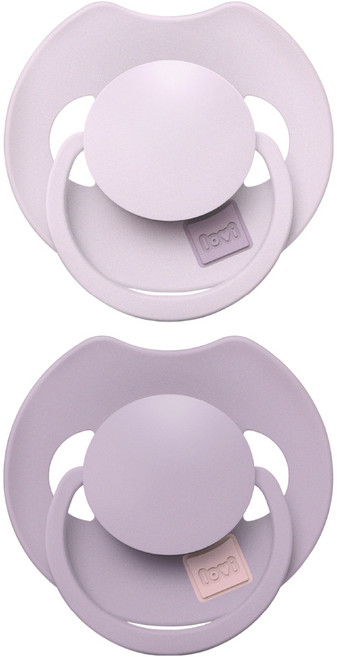 디프락스 러비 쪽쪽이 2종 세트, 6개월 이상, 라일락, 바이올렛, 1세트