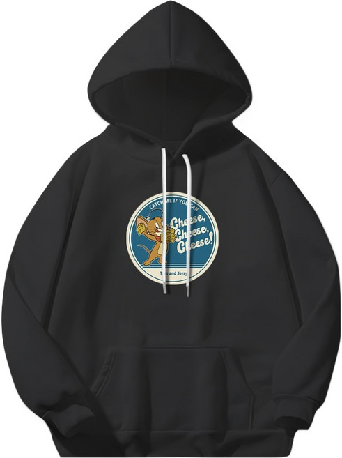 일루소 남녀공용 톰과제리 치즈제리 후드티