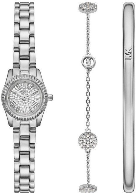 MICHAEL KORS 女性用萊辛頓金屬手錶 + 手鍊組 FREE MK4948SET
