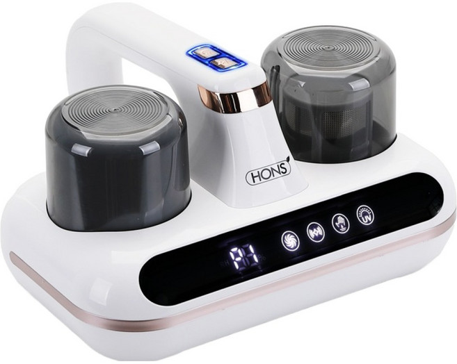 혼스 무선 UV살균 베베가드 프리 초고속진동패드 침구 청소기, HSBC-A201, 화이트(HSBC-A201W)