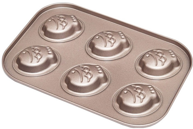 베스톰 골드 금붕어팬 6구, 금색, 1개