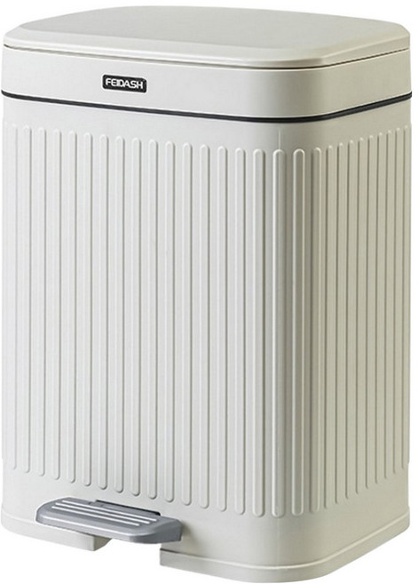 FEIDASH 飛達三和 垃圾桶 手按腳踩雙用款, 灰白色