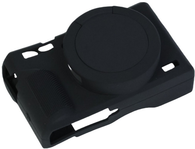 디스티프 캐논 PowerShot G7X Mark 3 전용 실리콘 카메라 케이스 블랙, 1개