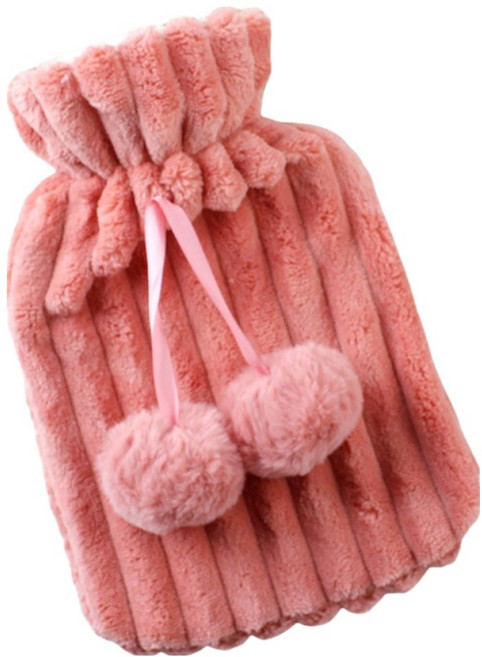 솔르 귀여운 물병 온수 찜질팩 레드 16.5 x 27 x 3 cm 1000ml, 1개