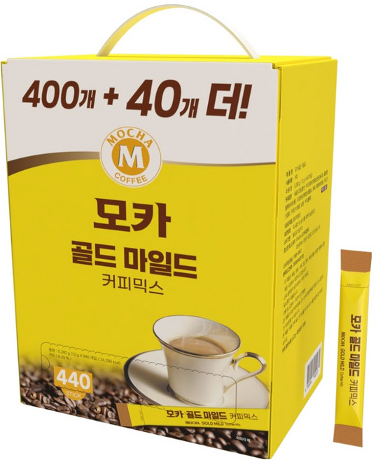 모카씨엔티 골드마일드 커피믹스, 12g, 1개, 440개입