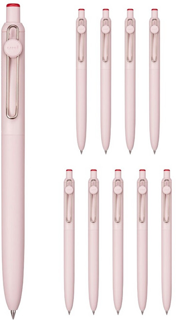 Uni 三菱 ball Zento 基本款原子筆 0.38mm UBN-ZS-38, 10個, 紅色