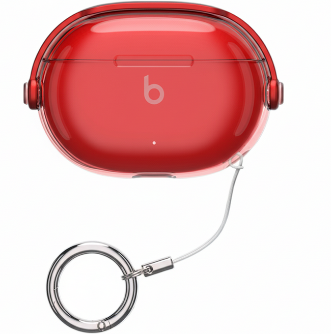 디노 Beats Studio 보호케이스 8.4 x 5.8 x 3 cm, 투명레드, 1개, 갤럭시 버즈 플러스