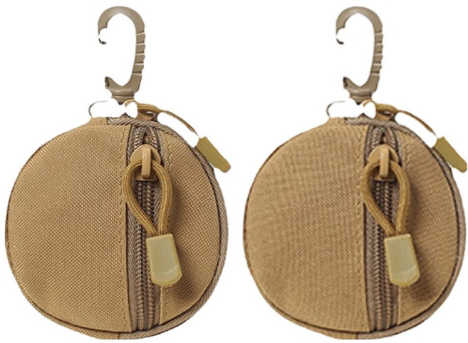 JOYMULTI EDC包 耳機 鑰匙圈 多功能迷你圓形收納包 2入