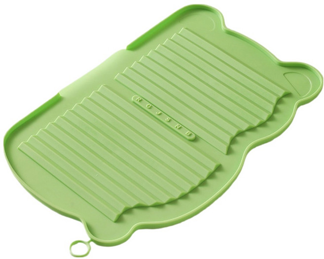 해피굿즈 속옷 미끄럼방지 접이식 빨래판, 그린, 1개