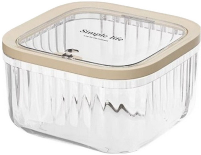 솔브리빙 다용도 원터치 갭슐세제 보관함 M, 투명, 1개