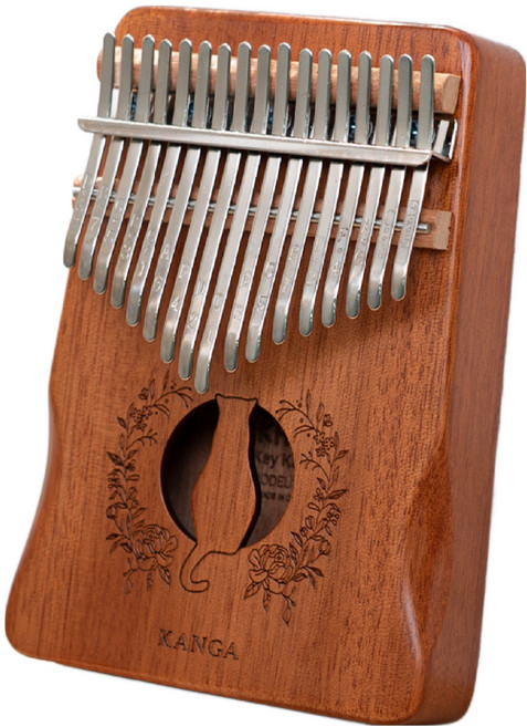 캥거 고급형 어쿠스틱 마호가니 17키 칼림바 D10, 1개