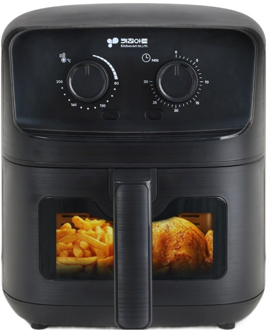 Kitchen-Art 透明視窗炸籃氣炸鍋 4.2L, KAF-3153, 黑色