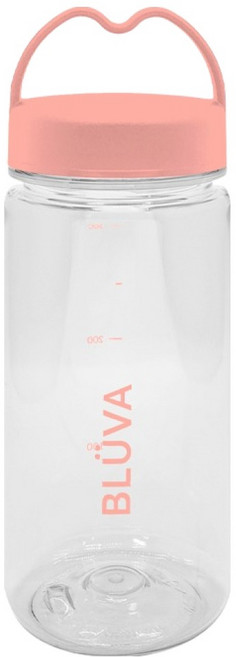 블루바 눈금표시 트라이탄 하트캡 쉐이커 보틀, 1개, 350ml, 핑크