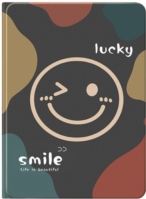 Cashrich 微笑圖案硬殼平板保護殼, 類型3, 1個