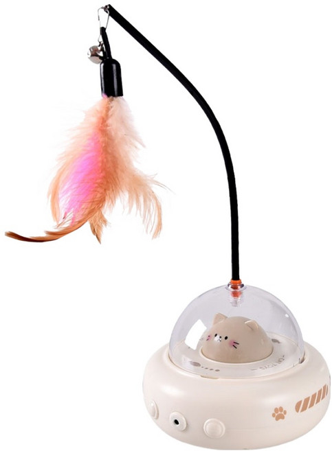 Truly House 自動逗貓玩具, 1個, 單一商品, 白色