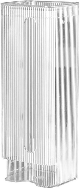 이와이엔스토리 쏙쏙 뽑아쓰는 부착식 비닐봉투 정리함, 투명, 1개