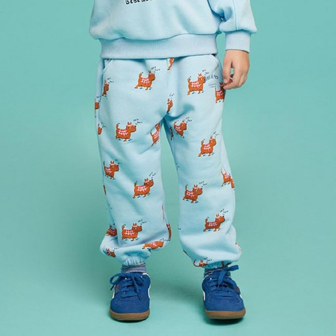 베베드피노언더웨어 뚜뚜 도그 기모 저지 팬츠 BU44PD303