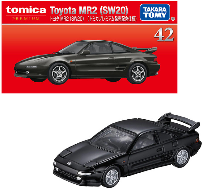 토미카 프리미엄 42 도요타 MR2 SW20 초회 피규어, 혼합색상, 1개