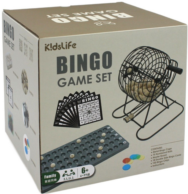 KidsLife 歡樂手搖賓果機, 1套, 手搖賓果機 多色