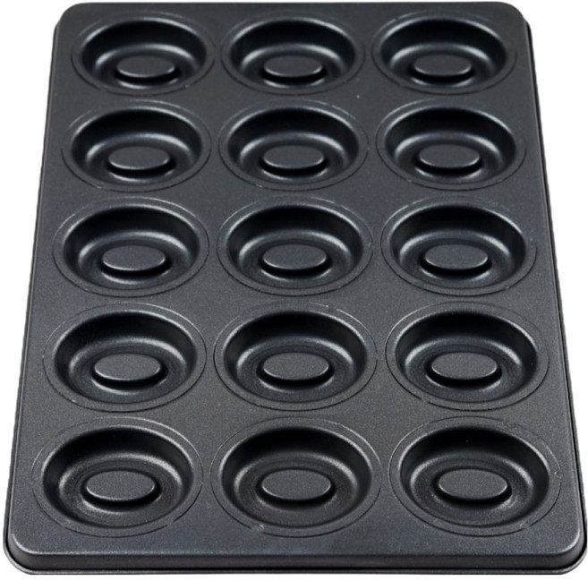 오발티그레 15구 타원형 마들렌 브라우니 케이크 베이킹팬, 1개