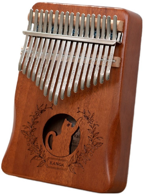 캥거 고급형 어쿠스틱 마호가니 17키 칼림바 D12, 1개