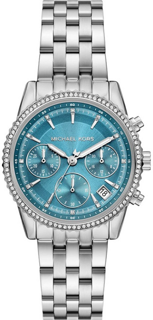 MICHAEL KORS 女款Bryant計時碼錶金屬腕錶 MK7539