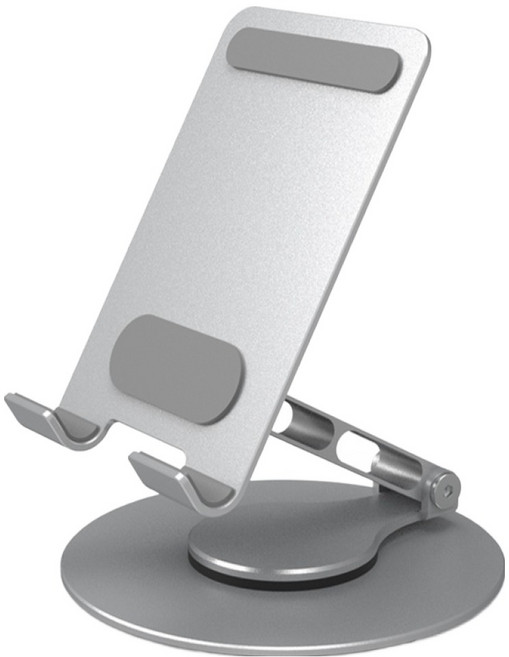 케미 스윙 360 메탈 스마트폰 거치대 HEA-TS10, 1개, 실버