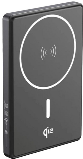 PHILIPS 飛利浦 Qi2 立架式磁吸無線快充行動電源 5000mAh DLP2560Q, 黑色