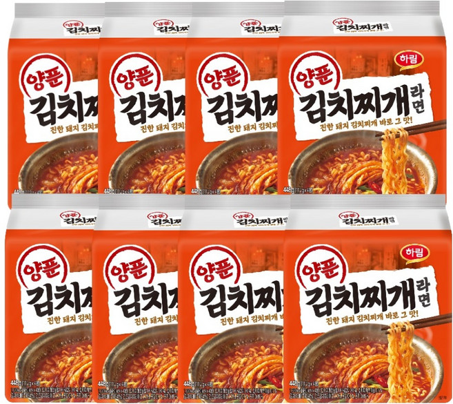 하림 양푼김치찌개라면 112g, 32개