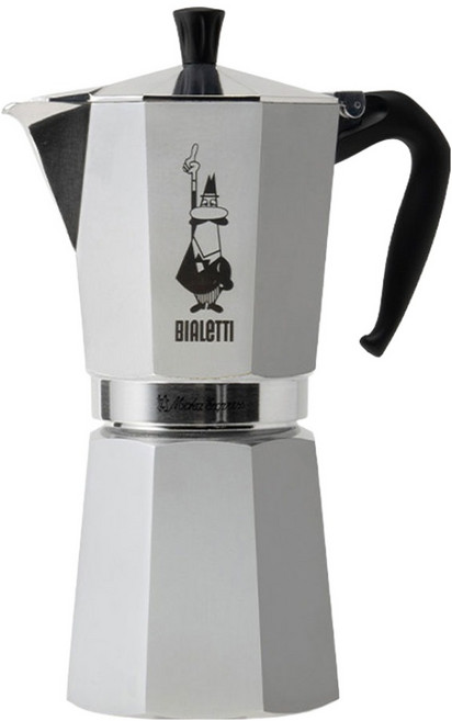 BIALeTTI 拜雷提 Moka Express 摩卡壺 18杯份, 銀色, 1個