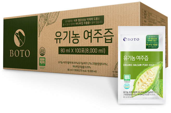 보뚜 유기농 여주즙 100포, 8L, 1개