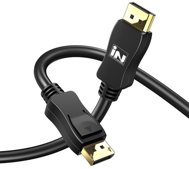 인네트워크 8K UHD 지원 디스플레이포트 DP Ver1.4 모니터 영상 케이블 IN-8KDP14V, 1개, 1m