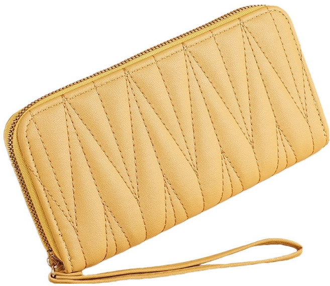 코오미 여성용 심플 지퍼 롱월렛 카드 핸드폰 수납 데일리 패션 장지갑 5W0768