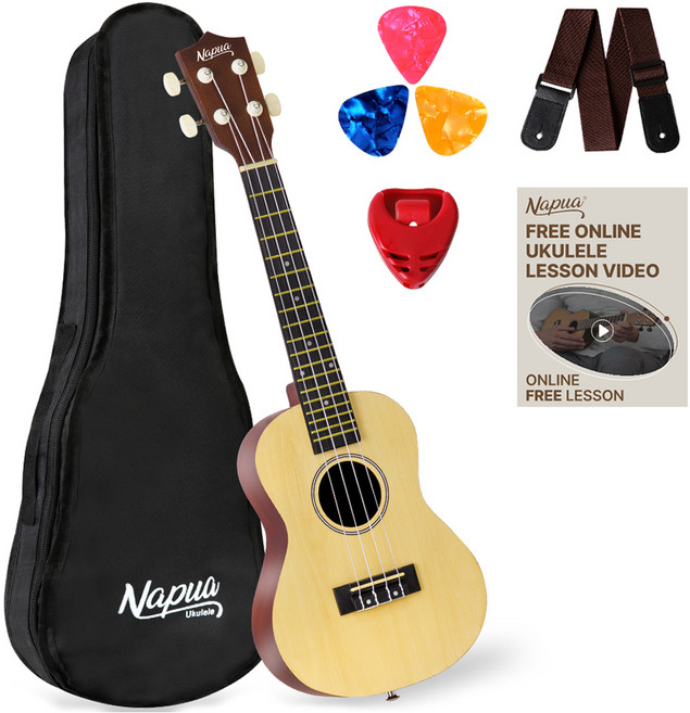 나푸아 입문용 우쿨렐레 패키지 세트 NU330C N, 콘서트, 1세트