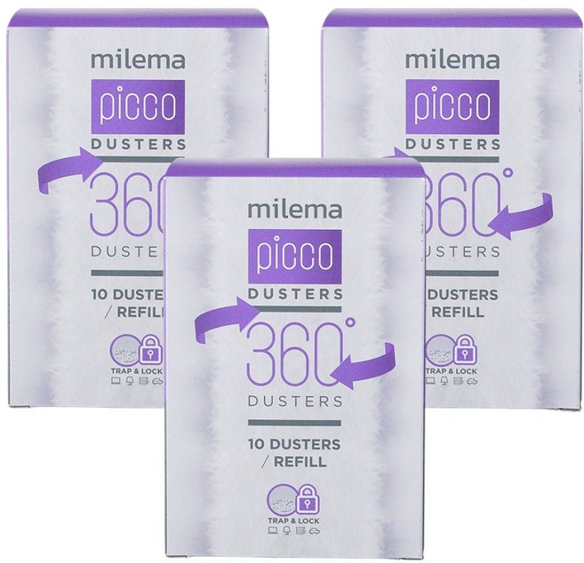 밀레마 피코 더스터 먼지털이 리필 10p, 퍼플, 3개