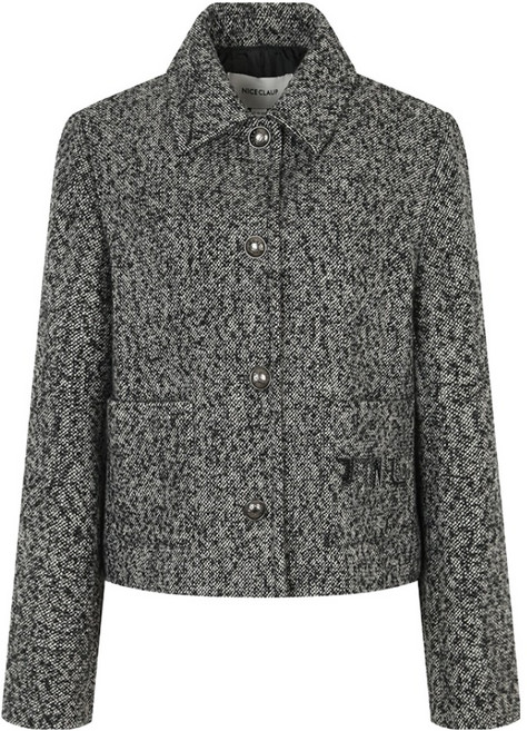 나이스클랍 여성용 자수 크롭자켓 N234MWC901