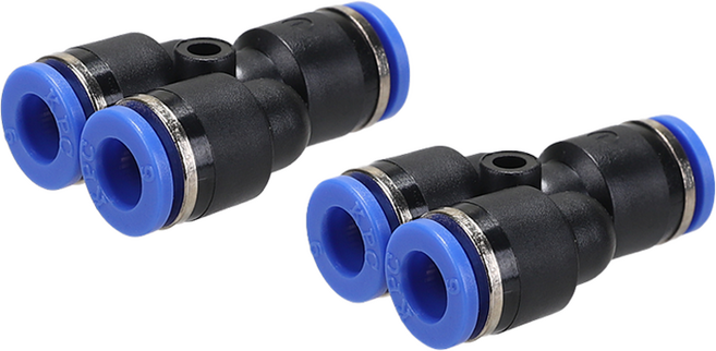 KPC 에어 원터치 휘팅 부속 피팅 PY 와이자, 2개