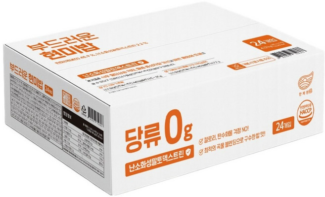 HANCHAEWON 軟Q玄米即食飯, 180g, 24個