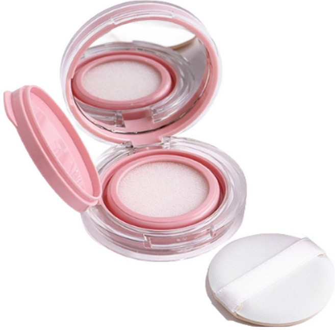 셀비아 BB크림 파운데이션 DIY 쿠션 케이스 원형 63 x 20 mm, 1개, 핑크