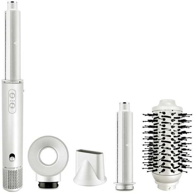 벤하임 BLDC 에어컬링 올인원 헤어스타일러 드라이기 4in1 풀세트, BBHD-1800WMX02, 화이트