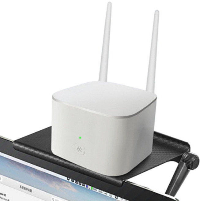 라이프템 모니터 미니 선반 중형, 블랙, 1개