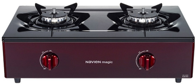 나비엔매직 스탠드 가스레인지 2구 방문설치, GRF-1002PD, LPG