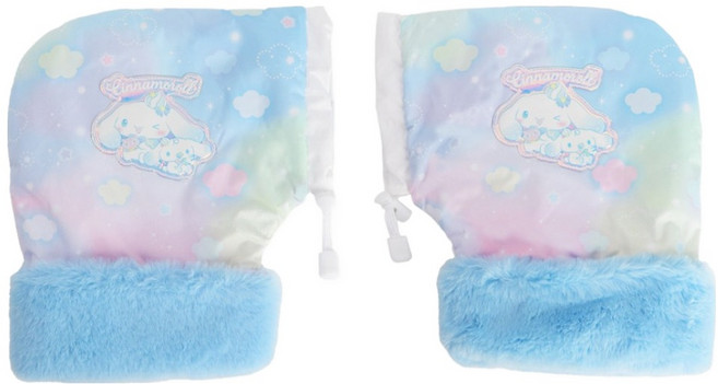 산리오 시나모롤 샤인 킥보드 장갑, 블루, 1개