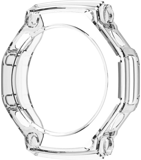 SPACE SHIELD Amazfit 相容 TPU 防撞保護殼, 透明, 1個