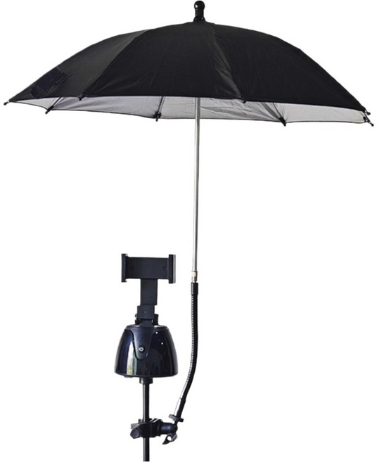 노이원 심플한 촬영우산 블랙 + 홀더 + 연장튜브 50cm, 1개