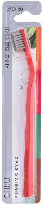 치유 육각형핸들 이중굴곡구조 16 / 26도 칫솔 6240 0.1mm 랜덤발송, 1개입, 1개