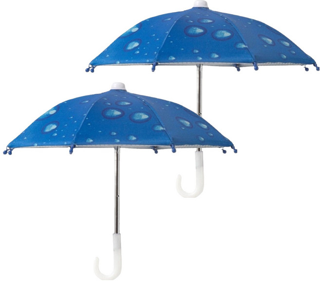 노이원 야외촬영 휴대폰 전용 촬영우산 블루 27cm, 2개