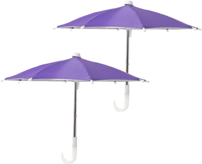 노이원 야외촬영 휴대폰 전용 촬영우산 퍼플 27cm, 2개