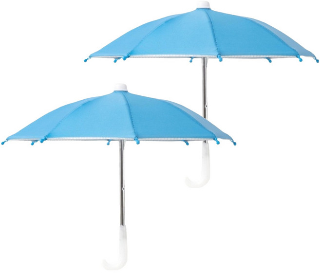 노이원 야외촬영 휴대폰 전용 촬영우산 스카이블루 27cm, 2개