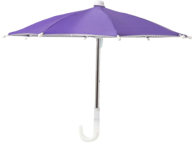 노이원 야외촬영 휴대폰 전용 촬영우산 퍼플 + 홀더 27cm, 1개